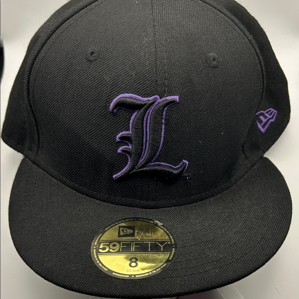 New Era Black and Purple Louisville Cardinals 59FIFTY Fitted Cap